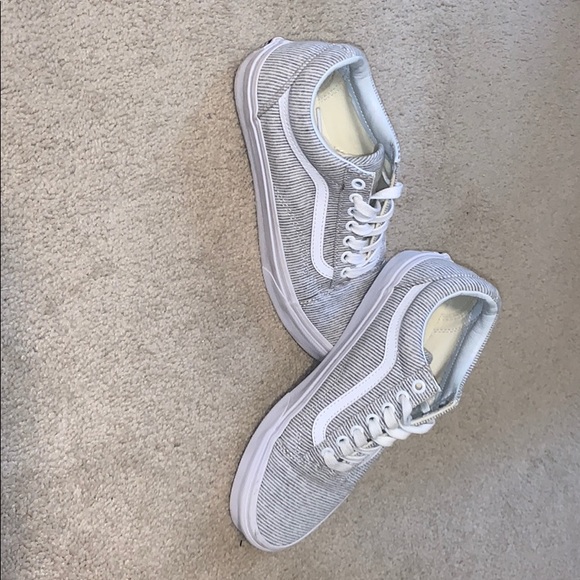 Grey, white stripped vans - Picture 2 of 6